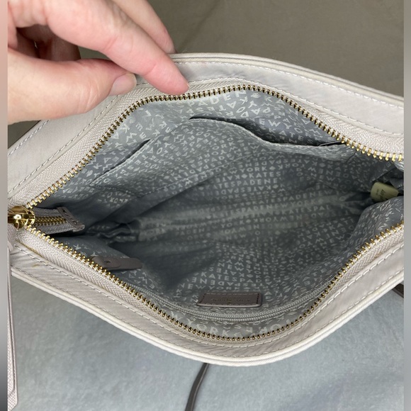 Kate Spade Nylon Crossbody Beige Taupe callouts listed - Picture 5 of 14